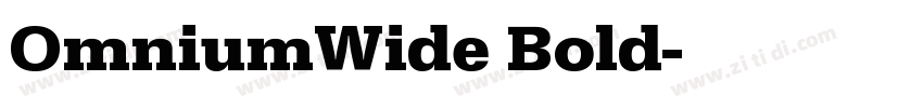 OmniumWide Bold字体转换 OmniumWide Bold字体转换